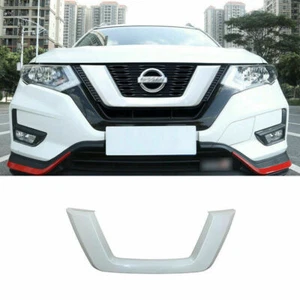 For Nissan Rogue X-Trail 2017-2020White Front Mesh Grille Grill Frame Cover Trim - Picture 1 of 6