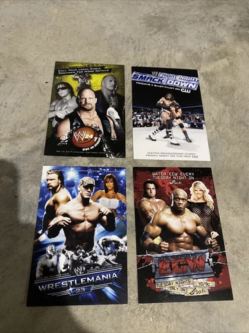 wwe wwf postcards wrestlemania 23 ecw smackdown stone cold john cena cm punk Cover