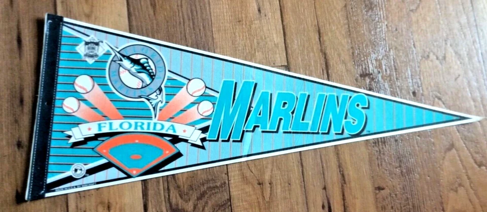 Baseball Florida Marlins Pennant since 1876 National League Club wincraft Miami - Image 1 of 4