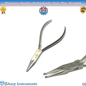 How Utility Wire Plier Straight Bending 14cm Orthodontic Dental Grasping Pliers - Picture 1 of 1