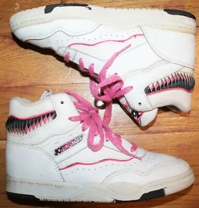 Vintage 80s Jordache High-Top Shoes - Sz 8 - Made In Korea - Picture 1 of 12