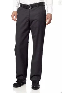 Lee Men's Total Freedom Relaxed Fit Flat Front Pant - 29W, Black, Size 29W x 32L - Picture 1 of 4