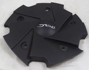 D'Vinci Wheels Flat Black Custom Wheel Center Cap Caps # 1452L199 / S811-02-6 - Picture 1 of 4