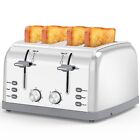 Toaster 4 Slice Retro Stainless Steel Toater with 7 Shade Settings Best Prime ..