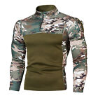 Spring Sweatshirt Camouflage Print Thermal Colorfast Men Sweatshirt Pullover