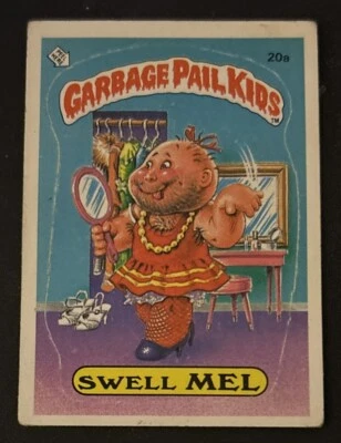 1985 Topps Garbage Pail Kids 1st Series Swell Mel GPK Sticker #20a FR/GD O/C - Image 1 of 2