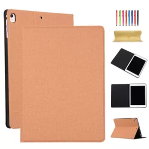 For iPad 7th Gen 10.2''/6th/Mini 5/4/Air 3/2 Leather Slim Shell Stand Case Cover - Picture 1 of 34