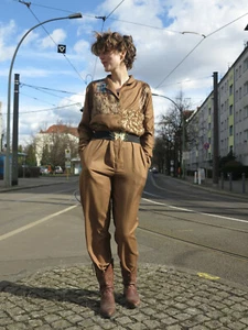 Kavi Fashion NOS Women's Jumpsuit 38 Spring Summer 90s TRUE VINTAGE - Picture 1 of 12
