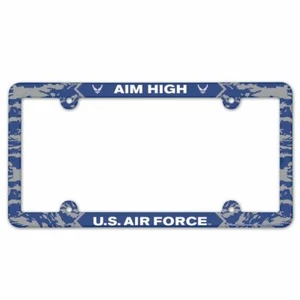 U.S. AIR FORCE AIM HIGH 6"x12" LICENSE PLATE FULL COLOR FRAME NEW WINCRAFT 😎 - Picture 1 of 1
