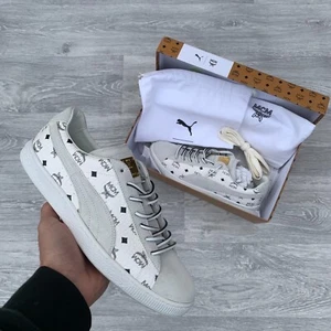 Zapatillas Puma Gamuza Classic x MCM Low Trainers - Blancas [366299 02] - Imagen 1 de 8