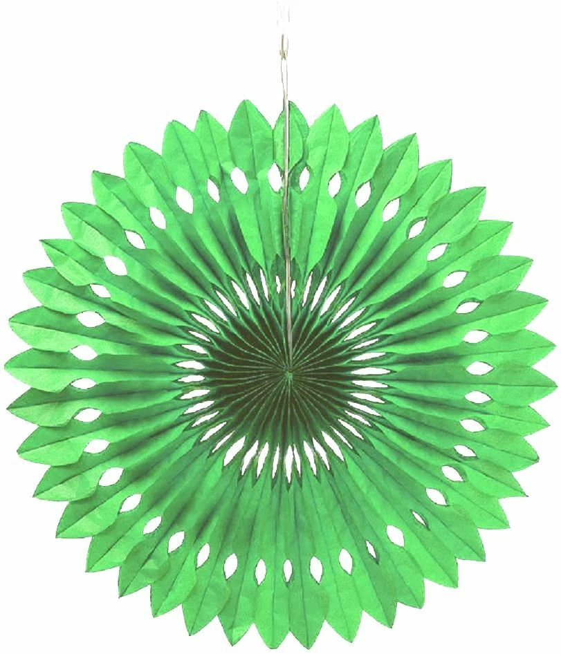 Decoración de molinete de papel Weddingstar, verde Foto 1 de 2