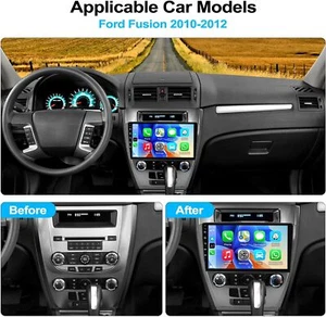 256G For 2010-2012 Ford Fusion Carplay Car Radio Android 13 GPS Navi Player WIFI - Bild 1 von 15