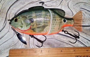 #01 Cichlid 5 1/2" 2.4oz FLOATING Swimbait  Life like Bass *Pike *Muskie *BAIT!! - Picture 1 of 9