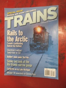 TRAINS MAGAZINE DECEMBER 2005 CANADA HUDSON BAY ARTIC RAILWAY GN SNOWSHEDS MAP - Picture 1 of 2