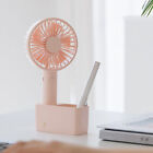 Usb Fan Quiet Strong Wind Mini Handheld Usb Pen Tube Fan with Storage Holder