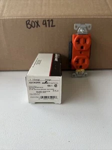 New Arrow Hart IG5362RN Duplex Orange IG Receptacle (20A, 125V) - Picture 1 of 1