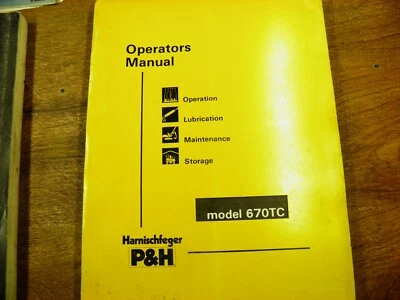 MANUAL DEL OPERADOR DE GRÚA P&H 670TC Foto 1 de 4
