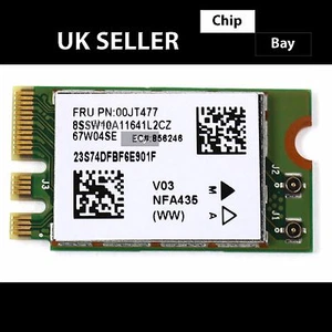 Tarjeta WiFi Inalámbrica Original Anatel Atheros WiFi PCI-E QCNFA435 00JT477 para Lenovo - Imagen 1 de 2