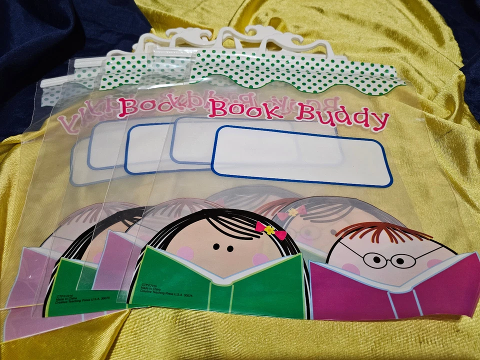 Lote de 5 sacos plásticos seláveis Book Buddy recurso para professores NOVO - Imagem 1 de 1