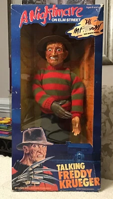 A Nightmare on Elm Street FREDDY KRUEGER Pull-String Talking Doll - NEW IN BOX - Image 1 of 4