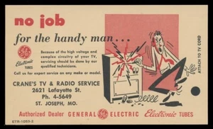 WERBUNG/POSTGESCHICHTE - GENERAL ELECTRIC AD ETR-1053-2 AUF UX38 - Bild 1 von 3
