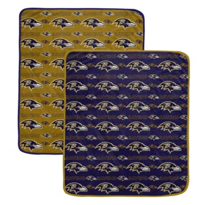 Pegasus Baltimore Ravens 60” x 70” Home & Away Two-Piece Blanket Set - Picture 1 of 1