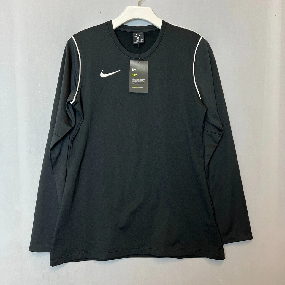 Nike Dry Park 20 Crew Sweatshirt Fleece Hybird Pullover Women's M Black Bv6889