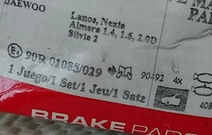 Vauxhall/Daewoo verschiedene PAD702 Drivemaster neue Bremsbeläge - Bild 1 von 1