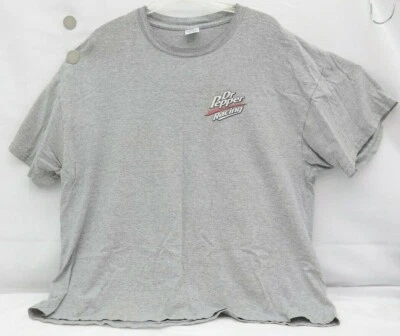 Vintage Dr. Pepper Racing Thirst Crew T-Shirt 2XL Gray  TF - Image 1 of 4