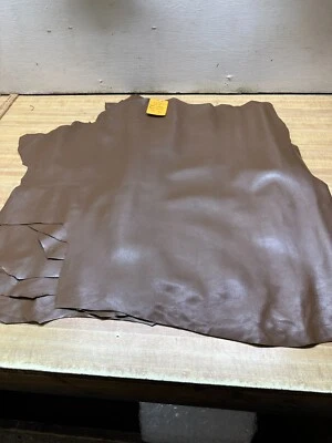 Full Grain Lamb Leather 3.0 oz.  Color Peanut Brittle 3 Plus SQ . Ft.  # 0006468 - Image 1 of 4