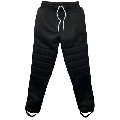 Just 4 Kicks Inc. Padded Goalkeeper Pants Goalie Soccer Training Black
