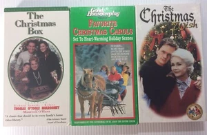 Christmas VHS Video Lot Christmas Wish Christmas Box Favorite Carols - Bild 1 von 9