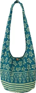 Hippie Boho Turtle Crossbody Crossbody Bohemian Gypsy Sling Shoulder Bag Medium - Picture 1 of 9