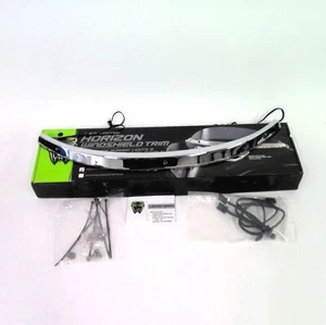 Ciro 2014-2023 Harley Batwing Chrome LED Lighting & Turn Windshield Trim 11000 - Picture 1 of 5