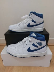 New Jordan 1 Mid SE Industrial Blue Men's UK SIZE 8.5 EU 43 - Picture 1 of 8