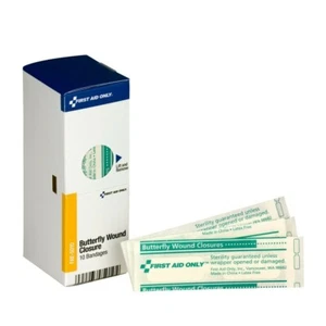 20 Bandages First Aid Only Butterfly Closure Wound Bandage White FAE 5010 - Picture 1 of 3