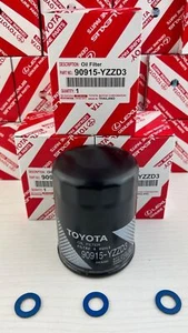 3 Oil Filter 90915-YZZD3 4Runner Tundra Tacoma  + Gaskets Fits Toyota Lexus - Picture 1 of 1