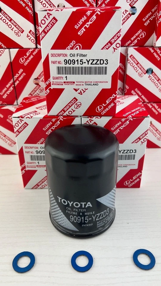 3 Oil Filter 90915-YZZD3 4Runner Tundra Tacoma  + Gaskets Fits Toyota Lexus - Image 1 of 1