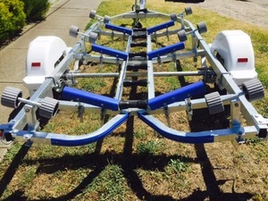 Precision boat trailer 5.2 mt total length galvanised drive on roller SKID AVAIL - Picture 1 of 5