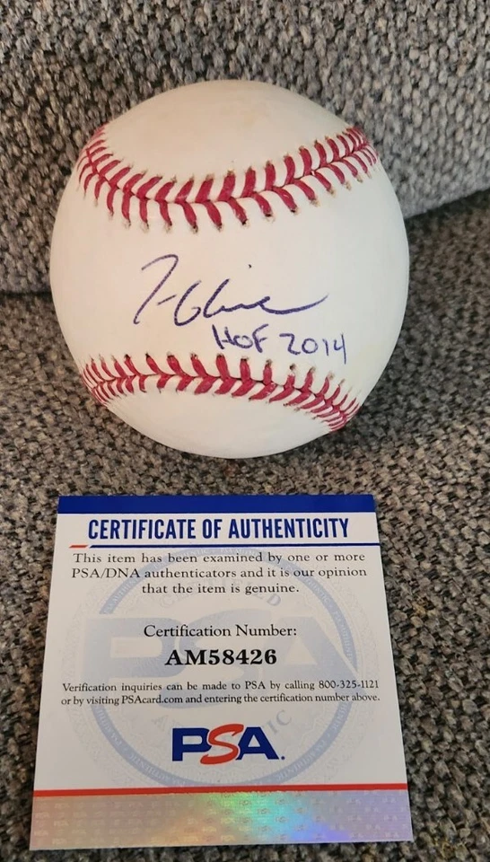 TOM GLAVINE SIGNED OFFICIAL MLB BASEBALL METS BRAVES HOF2014 PSA/DNA #AM58426 - Image 1 of 4