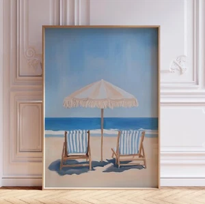 Coastal Scenic Beach Landscape Wall Art Print - Picture 1 of 5