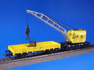 Märklin H0 - 4671 - Kranwagen + Flachwagen /-/ LN - Bild 1 von 2