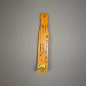 Vintage 1970 Board of Correction Wooden Paddle Illinois Souvenir Decor As Is - Picture 1 of 8