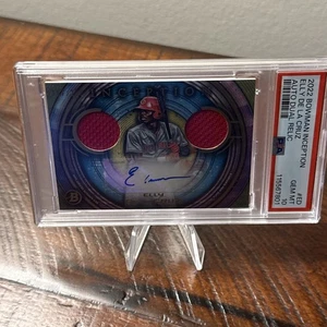 2022 Bowman Inception Auto Dual Relics #ED ELLY DE LA CRUZ /200 PSA 10 AUTO - Bild 1 von 4