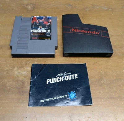 Nintendo NES Mike Tyson's Punch Out!! 1st Print White Bullets Manual Inc Tested - Image 1 of 4