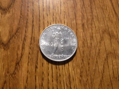 VATICAN CITY 10 LIRE 1965 UNCIRULATED COIN (T723) - Image 1 of 2