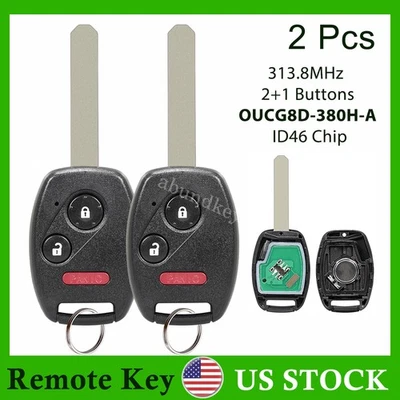 2 para 2006 2007 2008 2009 2010 2011 2012 2013 Honda Ridgeline mando a distancia llavero Foto 1 de 4