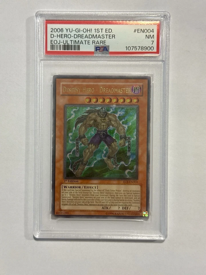 PSA 7 Destiny Hero - Dreadmaster Ultimate Rare 1st Edition EOJ-EN004 Yugioh - Image 1 of 1
