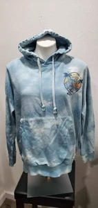 Disney Stitch Pullover Felpa con Cappuccio Blu Oceano Scena Spiaggia Tg L Unisex  - Foto 1 di 8