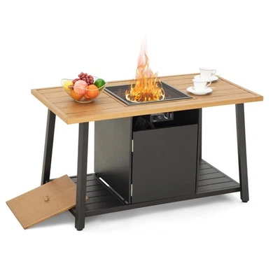 46'' Propane Fire Pit Patio Gas Fire Pit Table Large Firepits Outdoor Heater - Image 1 of 4